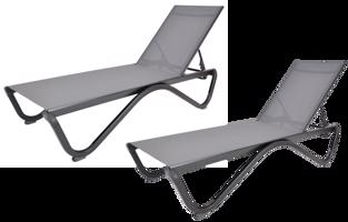Alumínium nyugágyak ZWL-515 DUO 2 db szürke