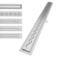 Aquamarin Zuhanyzóna padlólemez hullámos 100 cm