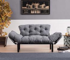 Asir Group Kétszemélyes kanapé 155 x 85 x 70 cm szürke