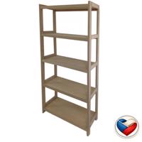 Bükkfa polc 5 polcos 173×70×33 cm cseh gyártmány