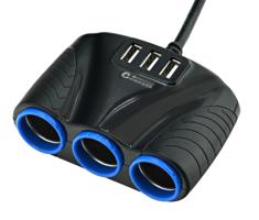 COMPASS Háromirányú elosztó + 3x USB
