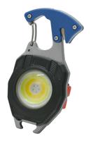 COMPASS Zseblámpa öngyújtóval és szalagvágóval COB 740lm