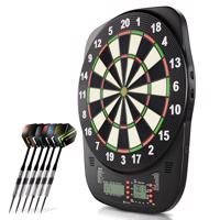 Darts tábla LCD kijelzővel 18 darts nyíllal 8 játékosnak