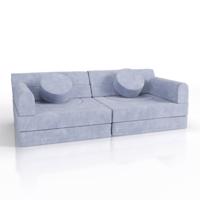Designer moduláris gyerekkanapé 150 cm, világoskék