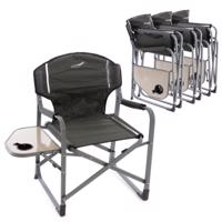 DIVERO Kempingszék szett 4 db 300D zöld + asztal