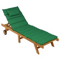 DIVERO Kerti nyugágy teakfából + párnázás