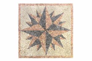 DIVERO Mozaik burkolat  kompasz 120 x 120 cm