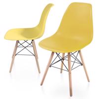 Étkezőszék készlet műanyag 2db - sárga