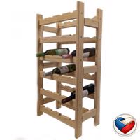 Fa bortartó 24 palack tárolására 44×90×25 cm cseh gyártmány