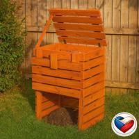Fa komposztáló 400 L cseh gyártmány tömörfából