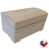 Fa láda zárható 20×11×12,5 cm cseh gyártmány