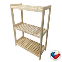 Fa polc 3 polccal 93×50×33 cm fenyő cseh gyártmány