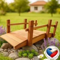 Fából készült kerti híd 71 cm festett cseh gyártmány