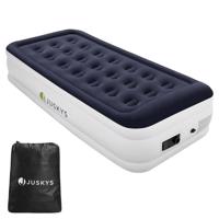 Felfújható matrac pumpával 191×91×44 cm kék-fehér