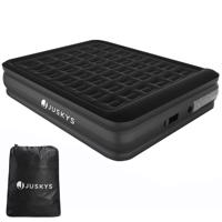 Felfújható matrac pumpával 197 x 154 x 45 cm fekete