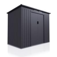 Fém kerti házikó tolóajtókkal 218 x 132 x 174 cm