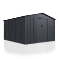 Fém kerti házikó tolóajtókkal 282 x 314 x 190 cm