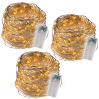 Fényfűzér készlet 40 LED 3 db  meleg fehér