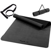 Fitnesz jógaszőnyeg csúszásgátló 190 × 100 x 0,6 cm szürke