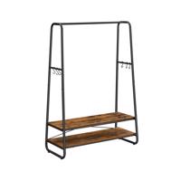 Fogas polcokkal és kampókkal 100×45×160 cm rusztikus