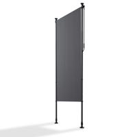 Függőleges erkély napellenző 100x270 cm UV védelemmel szürke