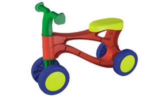 Futóbicikli műanyag ülésmagasság 26 cm piros 1,5 éves