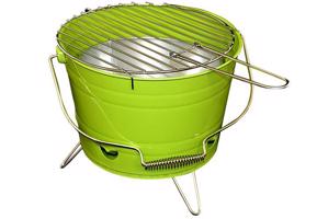 GARTHEN Grillsütő vödör Mini BBQ Zöld