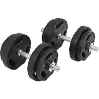Gorilla Sports Egykezes súlyzó szett  gumírozott 20 kg
