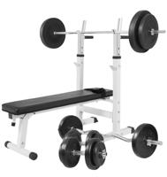 Gorilla Sports Fitness pad + súlyzó készlet 100 kg