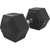 Gorilla Sports Hatszögletű gumírozott súlyzó 45  kg