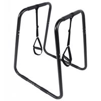 Gorilla Sports Tolódzkodó rúd fogantyúval fekete