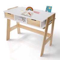 Gyerek íróasztal  magasságban állítható tárolóhellyel fehér