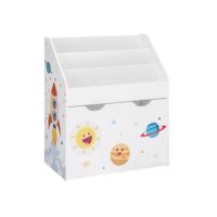 Gyerek könyvespolc  űr motívummal fehér