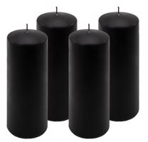 Gyertya készlet 4 db magasság 20 cm fekete