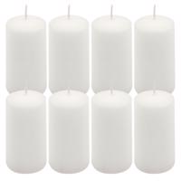 Gyertyakészlet 8 db magasság  10 cm fehér