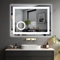 IREDA Fürdőszobatükör LED világítással 80 x 60 cm