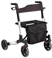 Járókeret négykerekű idősek 67 x 71,5 x 81,5 cm fekete