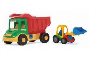 Játékautó multitruck rakodó műanyaggal 37 cm