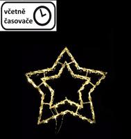 Karácsonyi dekoráció 35 LED - csillag