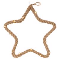 Karácsonyi dekoráció csillag 15 LED meleg fehér