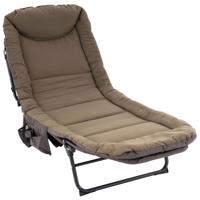 Kemping nyugágy párnával 175 x 65 cm khaki színű