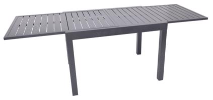 Kerti asztal, alumínium kihúzható antracit