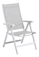 Kerti dönthető szék BASIC PLUS fehér/világosszürke