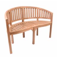 Kerti pad teakfából kétszemélyes kezelt 120 cm