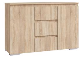 Komód fiókos sonoma tölgyfa 120 cm