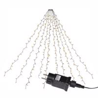 Kúp alakú fénylánc 280 LED meleg fehér