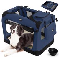 Leopet® Szállító doboz kutyáknak XL 81,3 x 58 x 58 cm kék