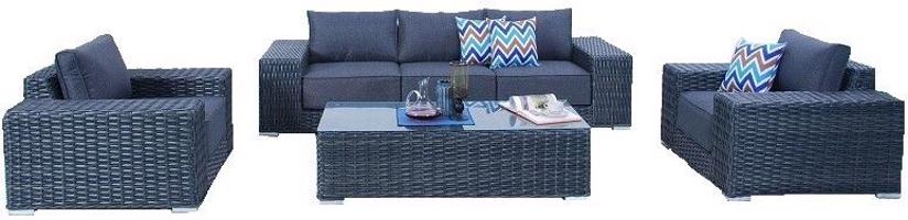 MIAMI Rattan ülőgarnitúra  szett antracit