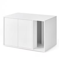 Modern macskaalom doboz fehér 80 x 50 x 53 cm