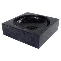Mosdókagyló természetes kőből - HANDWASH Black